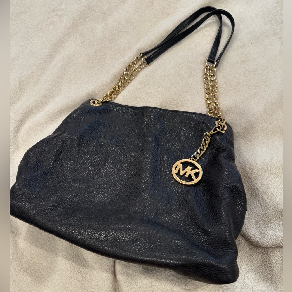 Michael Kors Black Leather Purse